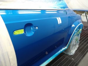 reparación chapa y pintura suzuki ignis azul