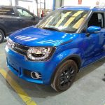 reparación chapa y pintura suzuki ignis azul