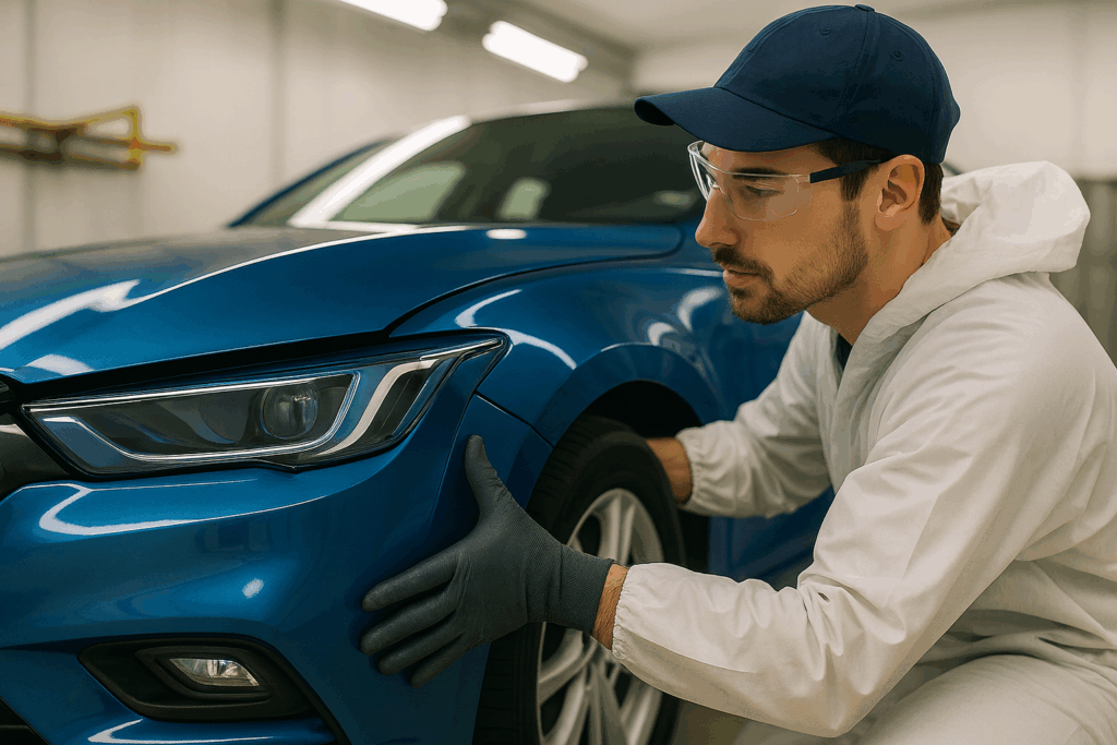 Cómo sustituir y pintar una pieza del coche paso a paso (Guía completa para talleres)