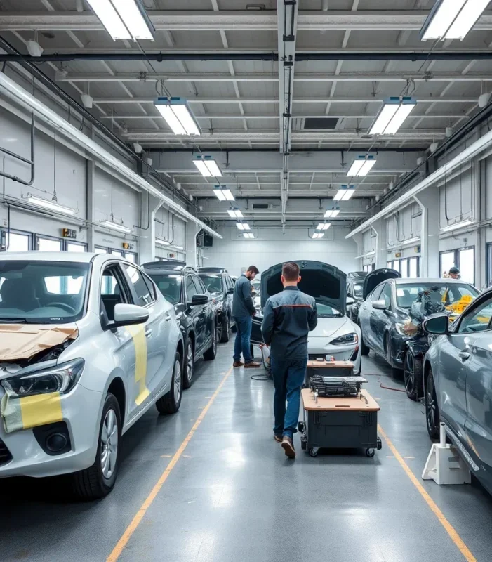 Herramientas, equipos y tecnología para un taller de chapa y pintura moderno